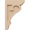 Ekena Millwork 5"W x 10"D x 15"H Classic Mayflower Rough Cedar Woodgrain TimberThane Corbel, Primed Tan CORUR05X10X15MAYRCPR - alternate 4
